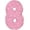 Metallic Pink Sparkle, variant on PMU Number Eight Shape 38 Inch Metallic Blue Sparkle Mylar Balloon Pkg/1