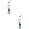 thumbnail image 6 of WORGEOUS 2pcs Artificial Plum Blossom Sushi Sashimi Plate Decoration Fake Floral Table Centerpiece, 6 of 8