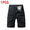 Black, variant on Men's Cargo Shorts, 100% Cotton Multi-Pocket Casual Work Shorts with Zipper Pockets