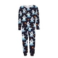 thumbnail image 6 of Riecok Halloween Pajama Set Women Plus Size Long Sleeve Top and Pant Ghost Print 2 Piece Pjs Sleep Sets Comfortable Loungewear, 6 of 6