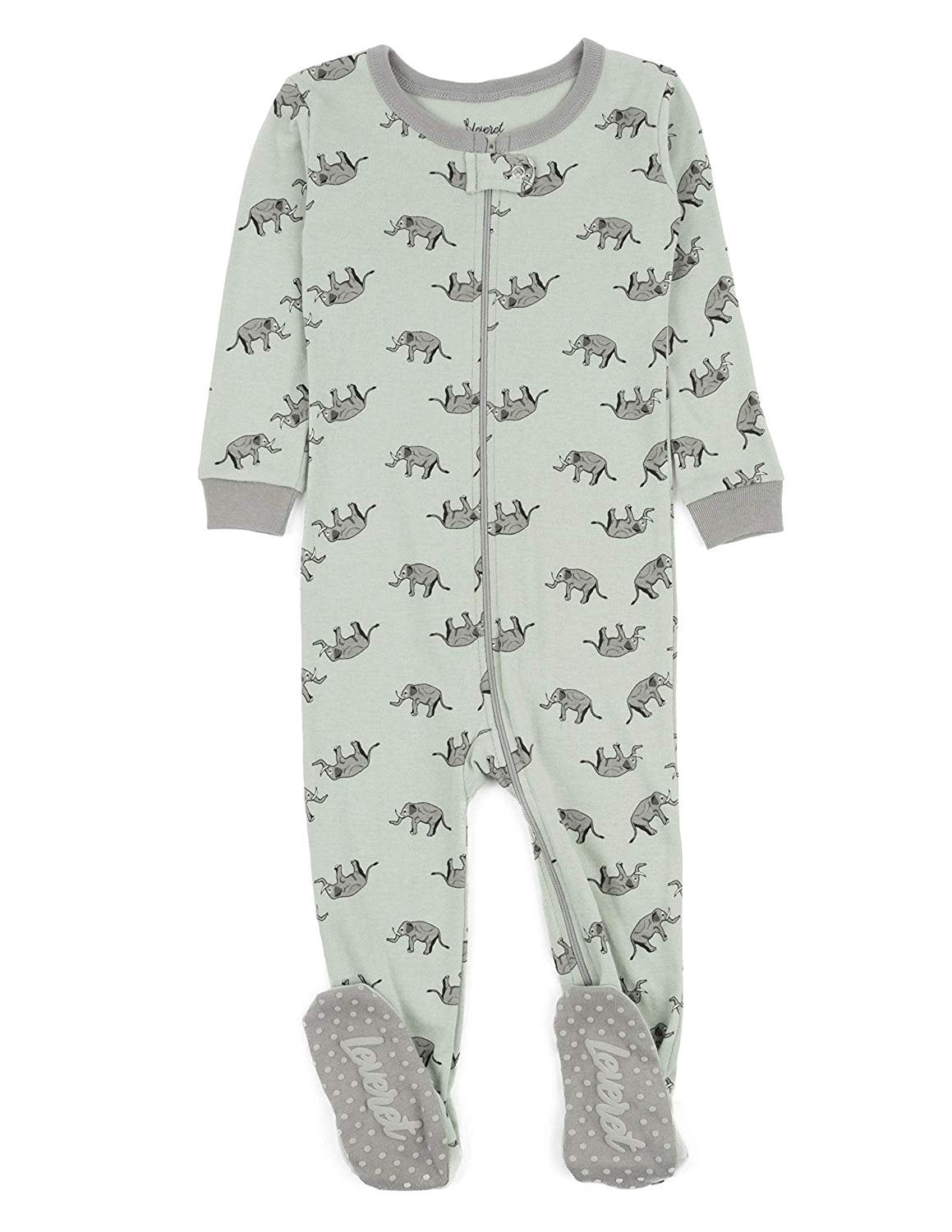 Leveret Kids Pajamas Baby Boys Girls Footed Pajamas Sleeper 100% Cotton ...