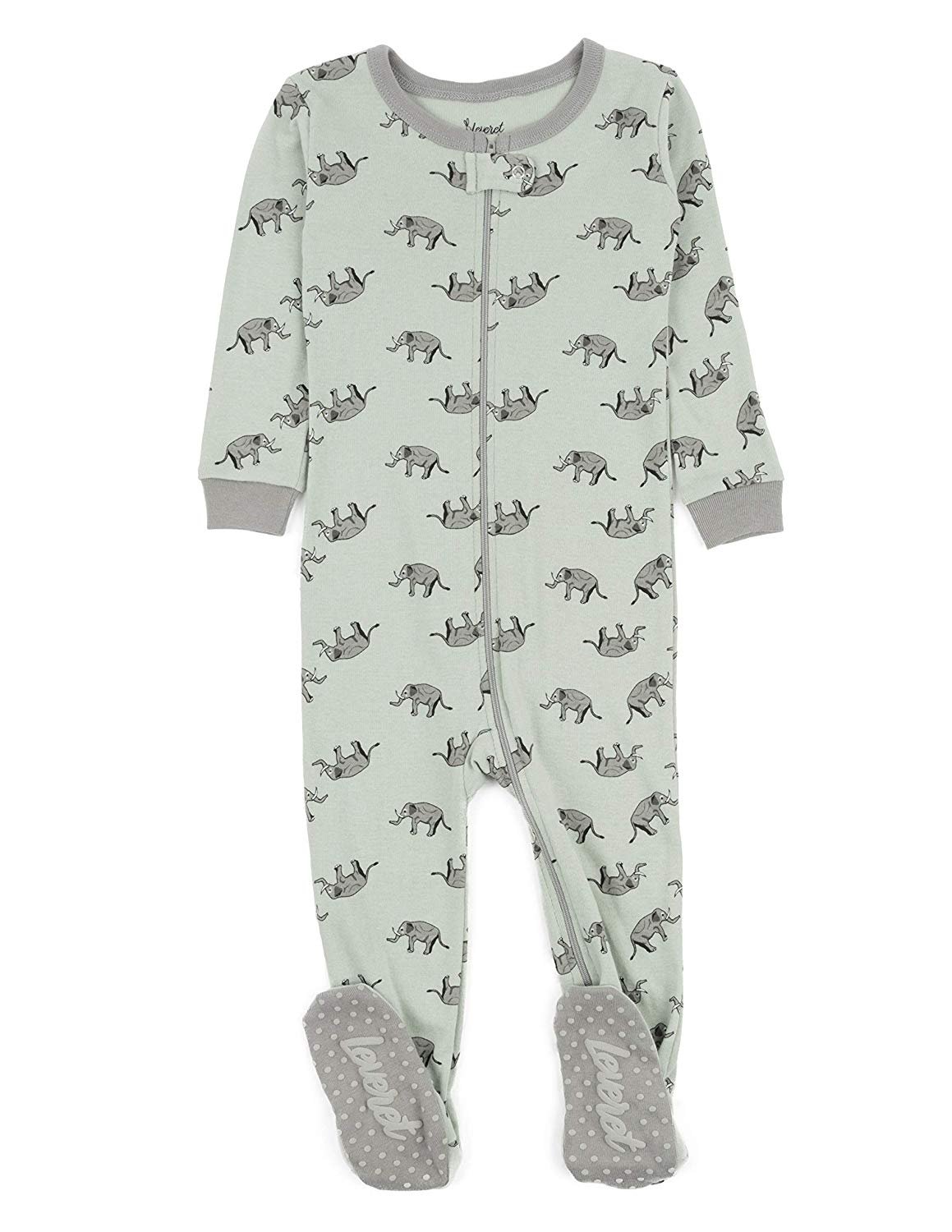 Leveret Kids Pajamas Baby Boys Girls Footed Pajamas Sleeper 100 Cotton