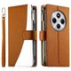 thumbnail image 5 of Funda cartera GANGXUN para Xiaomi Redmi 14C 4G , cuero PU con tarjetero, cremallera, correa de mano, soporte y protección 1052°, 5 of 6