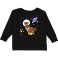 thumbnail image 3 of Inktastic Otter Space cute otter with rocket pack Boys or Girls Long Sleeve Toddler T-Shirt, 3 of 5