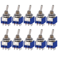 thumbnail image 1 of 10pcs ON-OFF-ON / ON-ON Miniature Toggle Switches Mini MTS-102 103 202 203 Power Button Switch Car, 1 of 5
