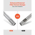 thumbnail image 5 of KFFKFF Grill Burner Tube for Weber Q200 Series, Q220 Series, Q2000 Series, Q2200 Series, Q2400 Series, 20.5-inch Stainless Steel Replacement Tube for Weber Models 396000, 396001, 396002, 566002, 5 of 9