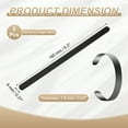 thumbnail image 2 of Uxcell 2 Pcs Bracelet Blanks 5/16" x 6" Stainless Steel Stamping Bangle Blanks, Black, 2 of 6
