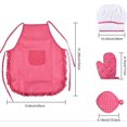 thumbnail image 4 of Delantal de 11 Uds para niñas pequeñas, juego de cocina para hornear, gorro de Chef, guante y utensilio para niños pequeños, disfraz de Chef, juego de rol, 4 of 5