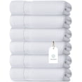 thumbnail image 7 of White Classic Hotel Collection Luxury Soft Cotton Hand Towels, White, 16 x 30, 6 Pack, 7 of 7