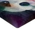 thumbnail image 2 of Ambesonne Psychedelic Fitted Sheet, Psychedelic Panda, Queen Size, Grey White, 2 of 3