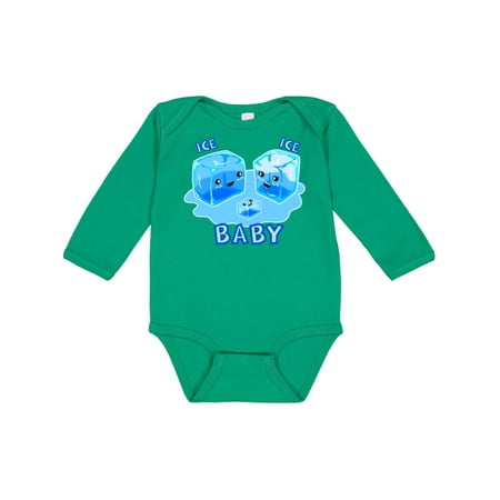 

Inktastic Ice Ice Baby Gift Baby Boy or Baby Girl Long Sleeve Bodysuit