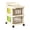 Clear C, variant on Rolling Storage Cart With Drawers Plastic Mobile Organizer Unit On Wheels For Snacks Toys 3-Tier White