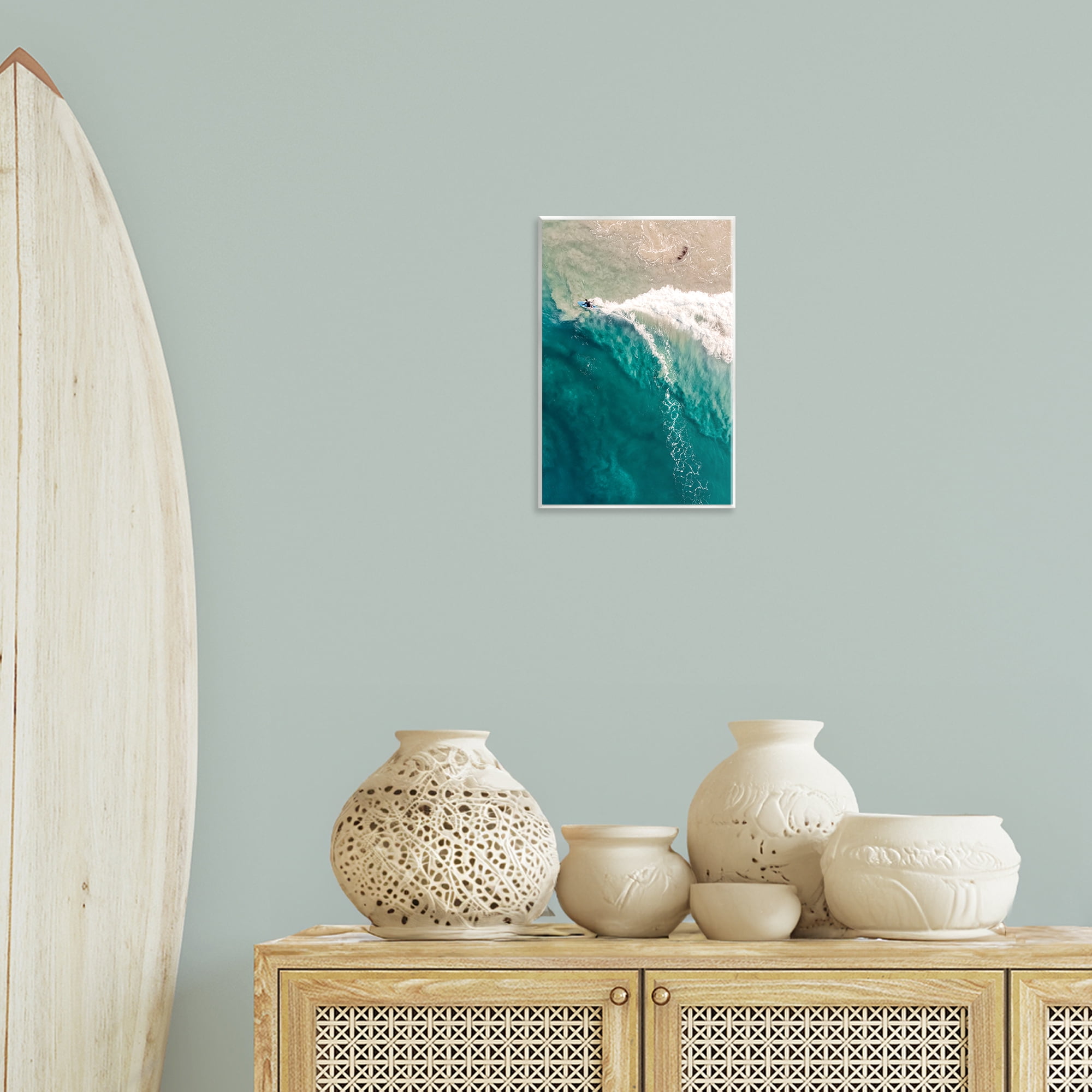 Stupell Industries Surfing Clear Waters Nautical & Beach Photography Unframed Art Print Wall Art, 10 x 15