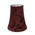 thumbnail image 6 of Aspen Creative 30249-2 Small Bell Shape Chandelier Clip-On Lamp Shade Set (2 Pack), Transitional Design in Red, 4" bottom width (2 1/2" x 4" x 5" ), 6 of 7