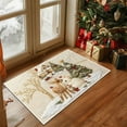 thumbnail image 2 of Christmas Decor Doormat Holiday Outdoor Front Door Rugs, Christmas Embroidered Bathroom Carpet Entrance Doormat, Elk & Rabbit Design Farmhouse Entryway Mat Rugs, Christmas Welcome Mat, 2 of 6