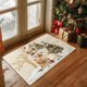 thumbnail image 4 of Christmas Holiday Embroidery Style Non-Slip Absorbent Kitchen Floor Mat, Washable Indoor Doormat for Entryway Bathroom Laundry Room Decor, 4 of 6