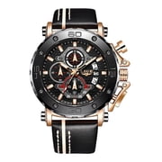LIGE Cross-Border Exclusive Mens Quartz Watch Multifunctional Waterproof Watch Personalized Large Dial
