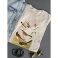 thumbnail image 3 of Chestnut Coloured Finches T-Shirt Women -John James Audubon Designs, Female x-Large, 3 of 4