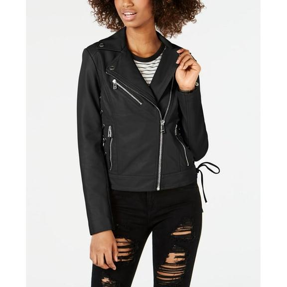 Guess Asymmetrical Faux-Leather Moto Jacket