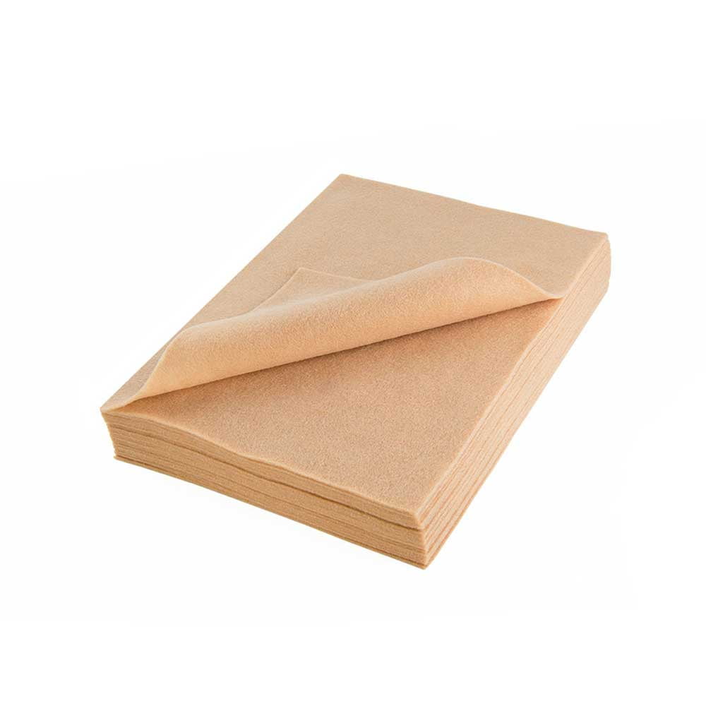 High Quality Craft Felt Sheet 9" x 12" 25 pcs, Tan