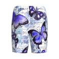 thumbnail image 2 of Lsque Butterflies Mens Sleep Pajama Shorts,Short Pajama Pants, Cotton Ultra-Soft Knit-Small, 2 of 9