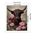thumbnail image 2 of Hilo de bordar de algodón ecológico completo, Kit de punto de cruz con estampado de vaca, 11CT, 40x50cm, 2 of 9