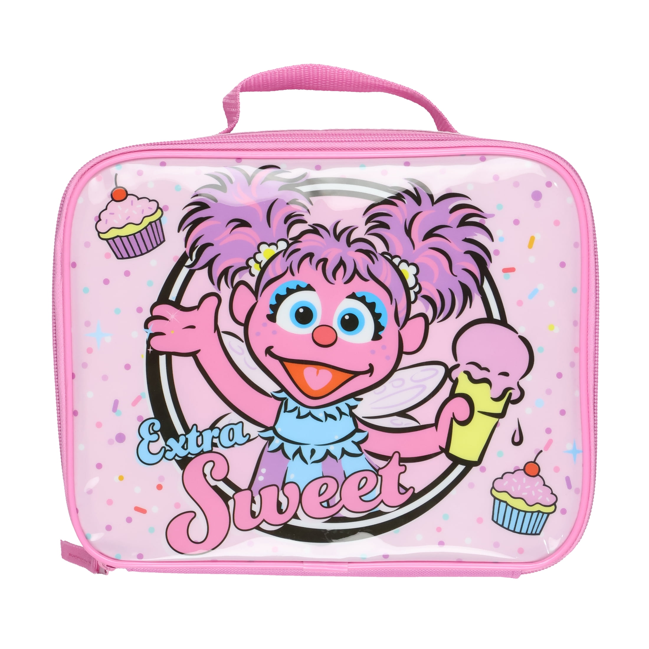 Sesame Street Lunch Box Extra Sweet Abby Caddabby Insulated Lunch Bag Tote 10"