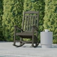 thumbnail image 4 of Flash Furniture Winston All-Weather Poly Resin Rocking Chair in Mahogany, 4 of 12