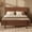 Brown, variant on HICOMILA King Size Solid Bamboo Platform Bed with Headboard, Upgraded Support Slats, No Box Spring Needed, Noise-Reducing Frame for Bedroom and Guest Room (Brown)