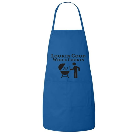 Fasciino - Good Lookin While Cookin Apron with two pockets for Kitchen BBQ Cooking Baking Crafting Father's Day