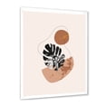thumbnail image 2 of Designart 'Abstract Tropical Monstera Shapes and Leaves' Modern Framed Art Print, 2 of 4