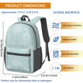 thumbnail image 3 of Pioneer Flower Floral Print Pattern 17" School Backpacks for Teens,Waterproof Oxford Fabric,S-Shape Padded Straps for School,Travel,Hiking,Camping, 3 of 5