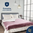 thumbnail image 3 of Cobija Cobertor Aborregado King Laila Comfort Frazada Ultra Suave 100% Microfibra de Poliéster Palo de Rosa, 3 of 9