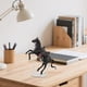 thumbnail image 5 of Estatua de caballo, decoración creativa para el hogar, colección de simulación, modelo de figura de acción de poni Negro, 5 of 6
