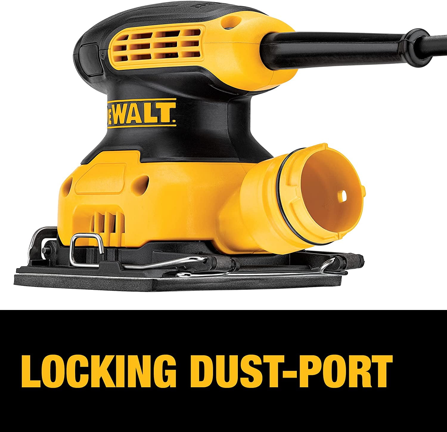 DEWALT Palm Sander, 1/4 Sheet (DWE6411K), Yellow