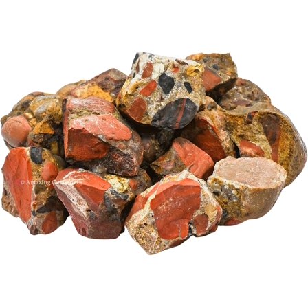 Spotted Jasper Raw Crystals and Healing Stones (1 lb)