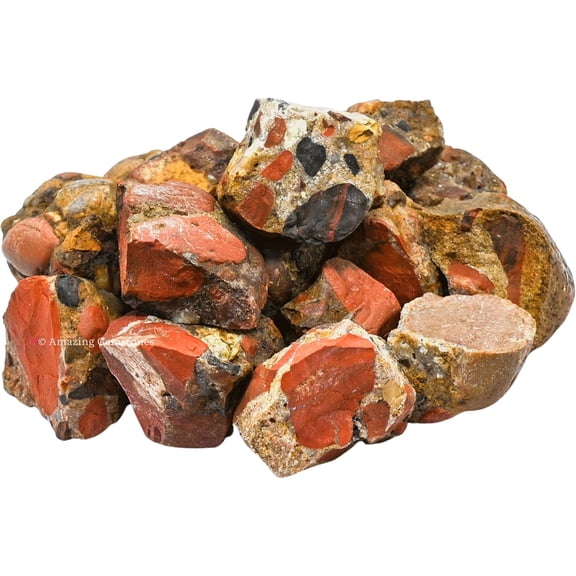 Spotted Jasper Raw Crystals and Healing Stones (1 lb)