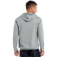thumbnail image 3 of Alvivi Men's UPF 50+ Sun Protection Hoodie Shirt Long Sleeve Jacket Sweatshirt with Hood Grey 3XL, 3 of 7