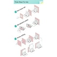 thumbnail image 4 of kusrkot Wall Mounted Holder For TV Protective Cradle Fixing Stand White, 4 of 5