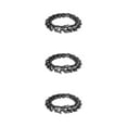 thumbnail image 1 of Thinsony Distinctive Gothic Punk Dragon Scale Bangle 48 inches Cool and Contemporary Black 8.26 Inch 3Set, 1 of 6