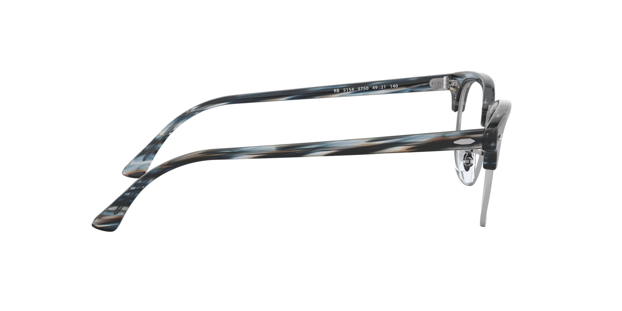 Ray-Ban eyeglasses RX5154 blue/grey striped with demo lenses, - Walmart.com