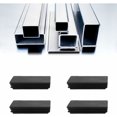 thumbnail image 3 of 80x40 mm Bouchon pour Tube Rectangulaire Noir Plastique Embout Bo, 3 of 4
