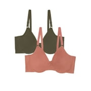 Fruit of the Loom Women's Cotton Stretch Extreme Comfort Bra, Style FT920, 2-Pack