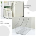 thumbnail image 4 of unbranded 2Ud Caja Organizadora Transparente Para Documentos Y Revistas Con Material Plástico Duradero, 4 of 8