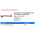 thumbnail image 2 of Front Drag Link - Compatible with 1978 - 1993 Dodge Ramcharger 4WD 1979 1980 1981 1982 1983 1984 1985 1986 1987 1988 1989 1990 1991 1992, 2 of 2