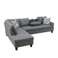 thumbnail image 4 of Howcool 98" Sectional Sofa, L-Shaped Couch with Left-Facing Chaise, Linen Fabric Modular Sectional Sofa for Living Room, Apartment & Small Space, Gray, 4 of 9