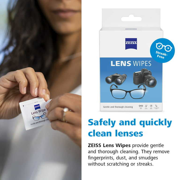 24 SMEAR FREE GLASSES WIPES Optical Lens Glass Cleaner Cleaning Cloth