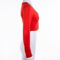 thumbnail image 3 of ZAXARRA Haut Court Ajusté pour Femmes Manches Longues Sport Athlétique Blouse, 3 of 5