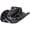 Black, variant on Unisex Wide Brim Western Cowboy Hat Adjustable Strap Outdoor Sun Hat 56-58cm