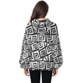 thumbnail image 5 of Chaqueta con capucha de felpa para mujer, abrigo informal con bolsillo, sudadera de forro polar (S-XL), 5 of 5